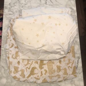 Infant bedding and diaper pad cover